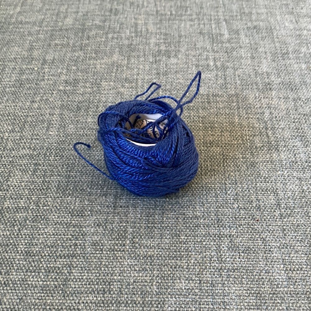 Blue Needlepoint Thread Yarn